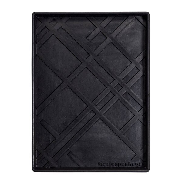 Tica Copenhagen Lines sko- og støvelbrett 28x38x3 cm svart
