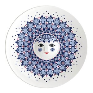 Bjørn Wiinblad Olga fat 33 cm blå
