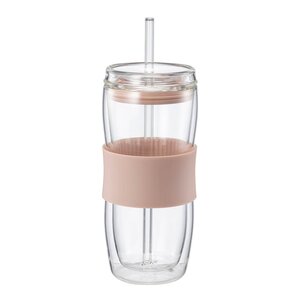 Modern House Sipster dobbelvegget drikkeglass 50 cl støvet rosa