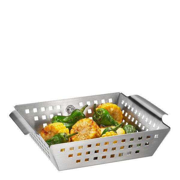 Gefu BBQ grillkurv 25x21,5 cm stål
