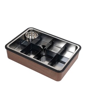 Platterbox Tilbehørssett til matboks 2-8 rom Walnut