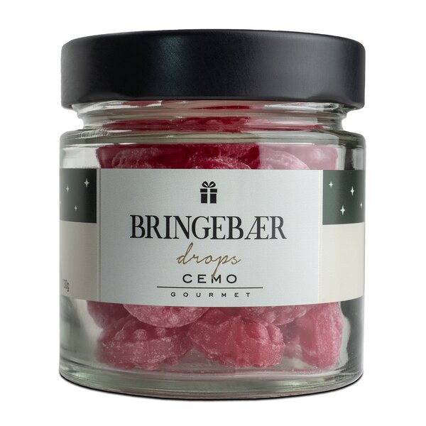 Cemo – Bringebærdrops 130g