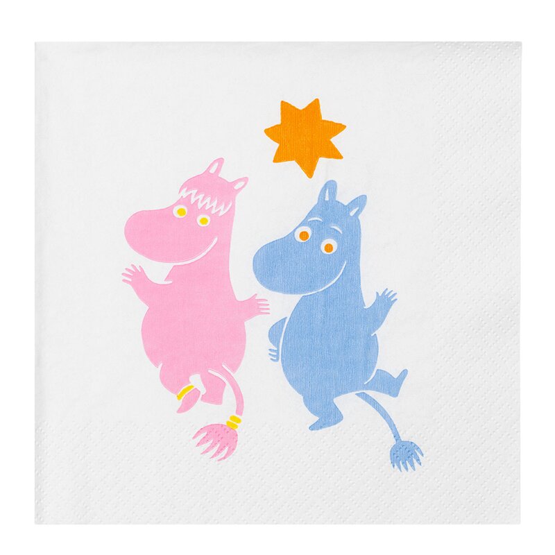 MoominArabia Mummi Fest serviett 33x33 cm 20 stk