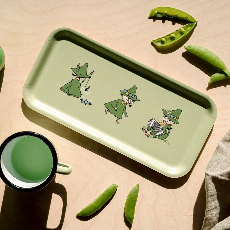 Muurla Mummi brett 13x27 cm Snusmumrikken grønn