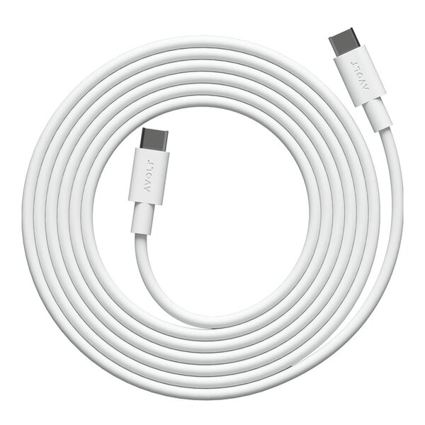 Avolt Cable 1 USB-C til USB-C kabel 2 m Opal White