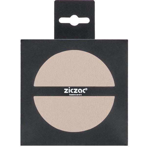 ZicZac Togo glassbrikker 10 cm 4 stk beige