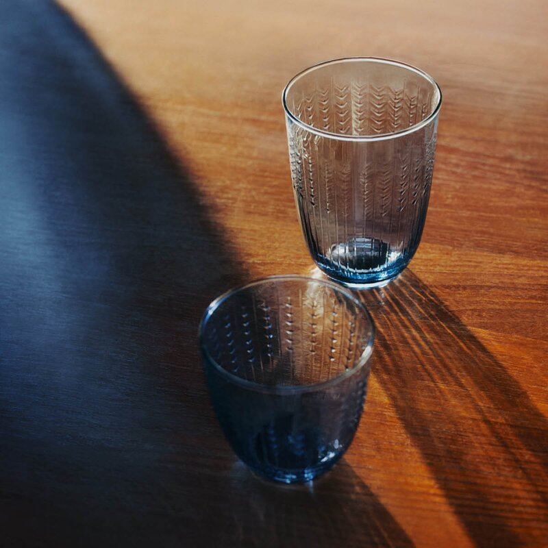 Rörstrand Swedish Grace glass 25 cl 2 stk blå