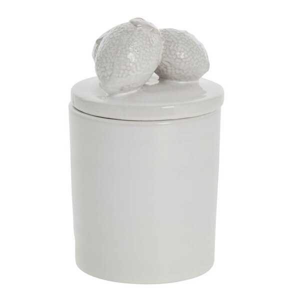 Lene Bjerre Limone krukke 16 cm hvit