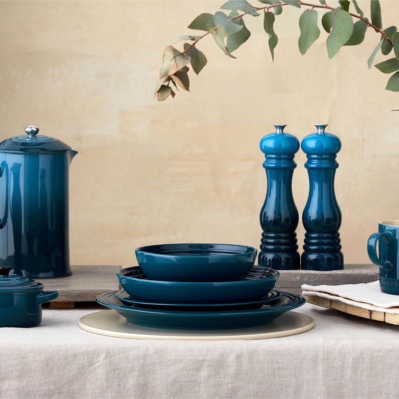 Assiette à Petit-déjeuner Le Creuset – Céramique Émaillée, 22 Cm, Bleu Sarcelle