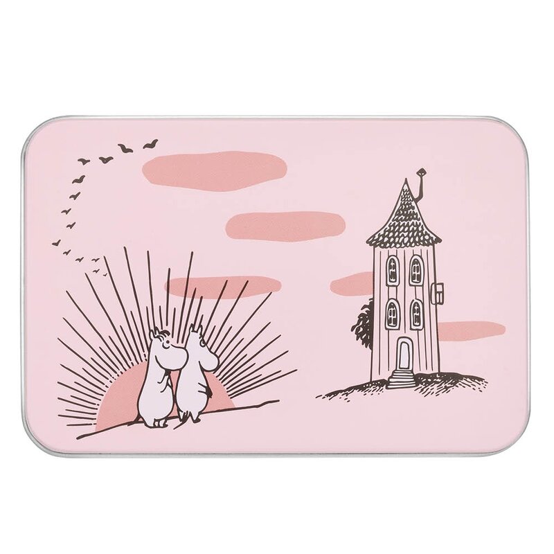 Muurla Mummi teboks 8x9x12 cm Vennskap rosa