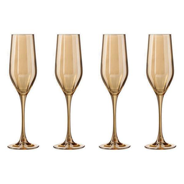 Modern House Golden Honey champagneglass 16 cl 4 stk