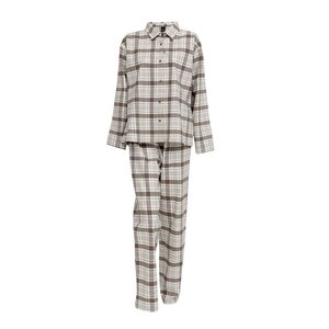 Høie Gabriel flanell pyjamas dame str M sjokoladebrun