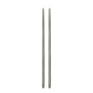 Uyuni Lighting Taper Candles Led kronelys 2,3x75 cm 2 stk sandstone