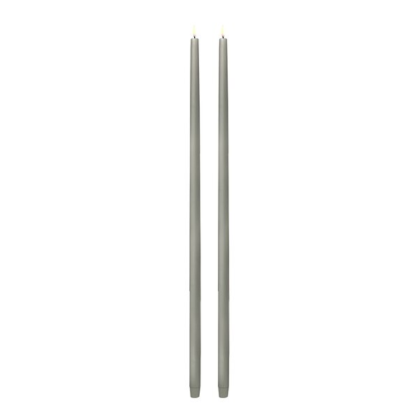 Uyuni Lighting Taper Candles Led kronelys 2,3x75 cm 2 stk sandstone