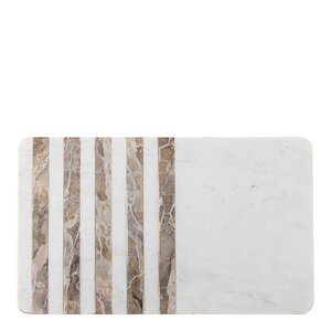 Bloomingville Skjærebrett Novelle i marmor 38x22,5x1,5 cm hvit