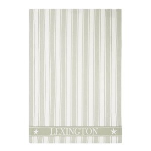 Lexington Icons stripet kjøkkenhåndkle m/vaffelstruktur 50x70 cm sage/hvit
