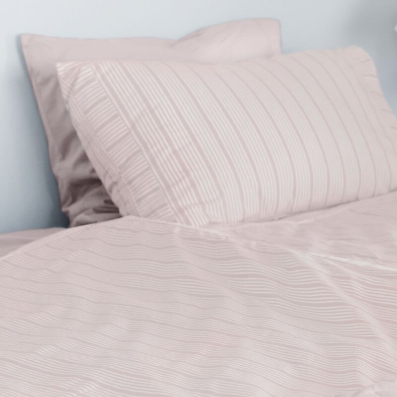 Home by Ilse Jacobsen Bedding Collection dynetrekk 140x220+50x70 cm powder rose stripes