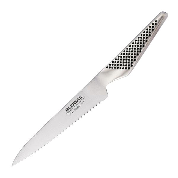 Global Global GS-14 universalkniv 15 cm bølgetannet