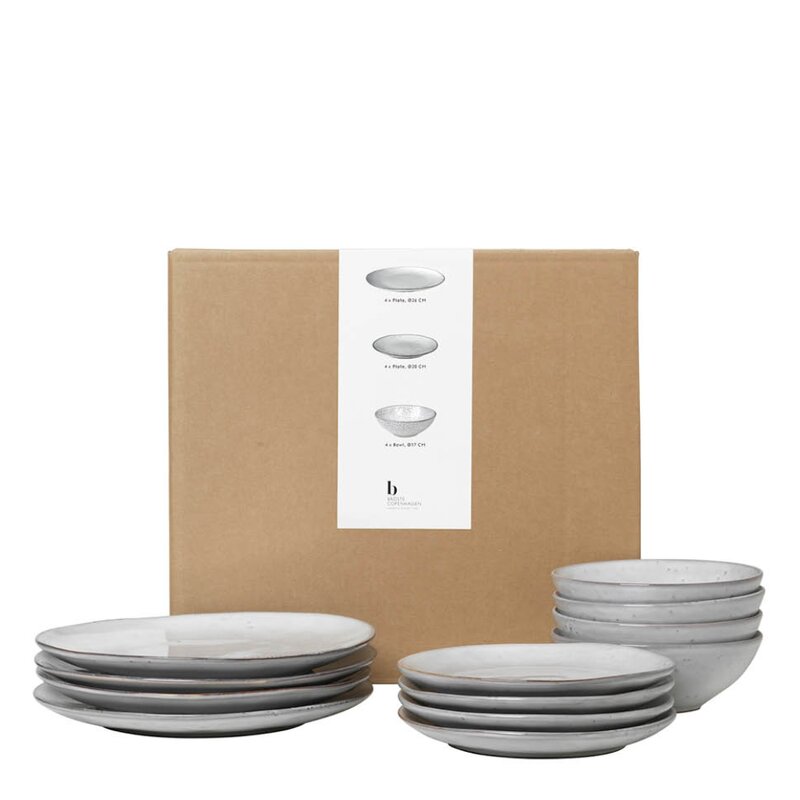 Broste Copenhagen Nordic Sand middagssett 12 deler