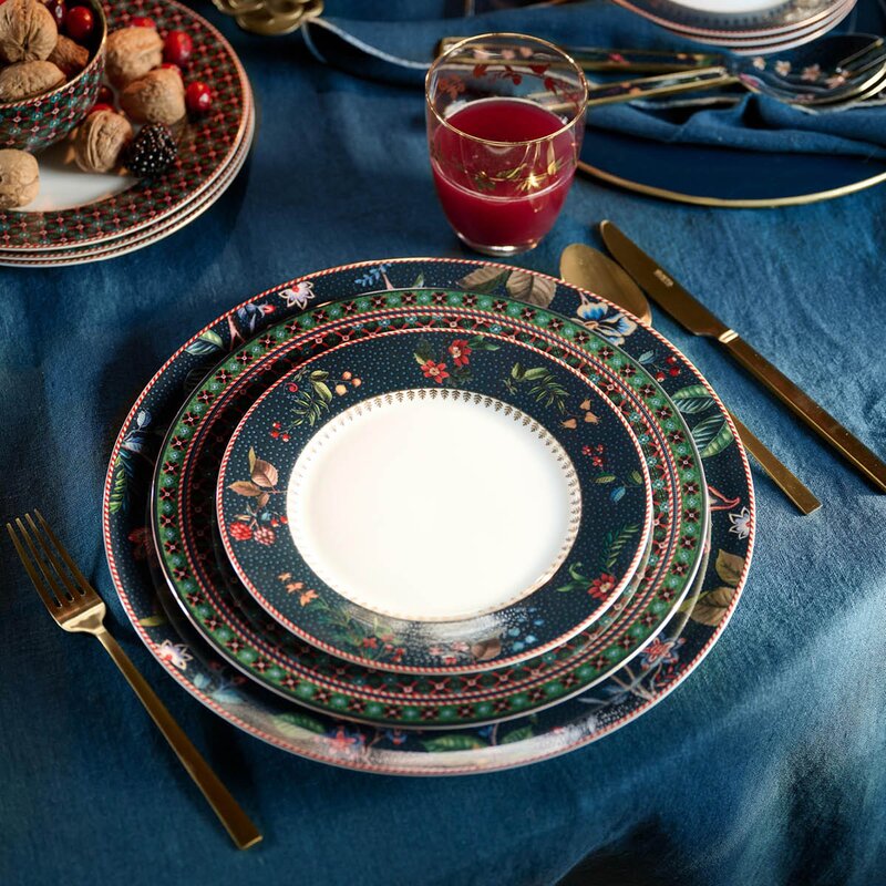 Pip Studio Berry Blues tallerken 21 cm blå