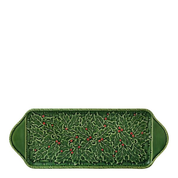 Bordallo Pinheiro - Holly fat 46,5 cm misteltein grønn