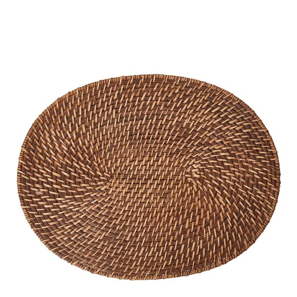 Lexington Rattan oval bordbrikke 35x45 cm mellombrun