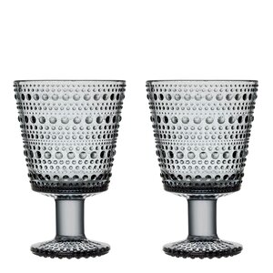 iittala Kastehelmi glass 26 cl 2 stk grå
