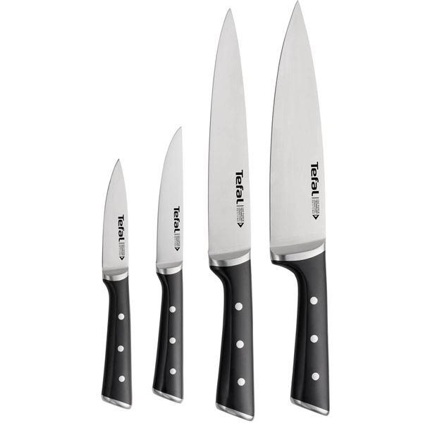 Tefal Ingenio Ice Force knivsett 4 stk Pairing-, grønnsaks-, skjære-, kokkekniv