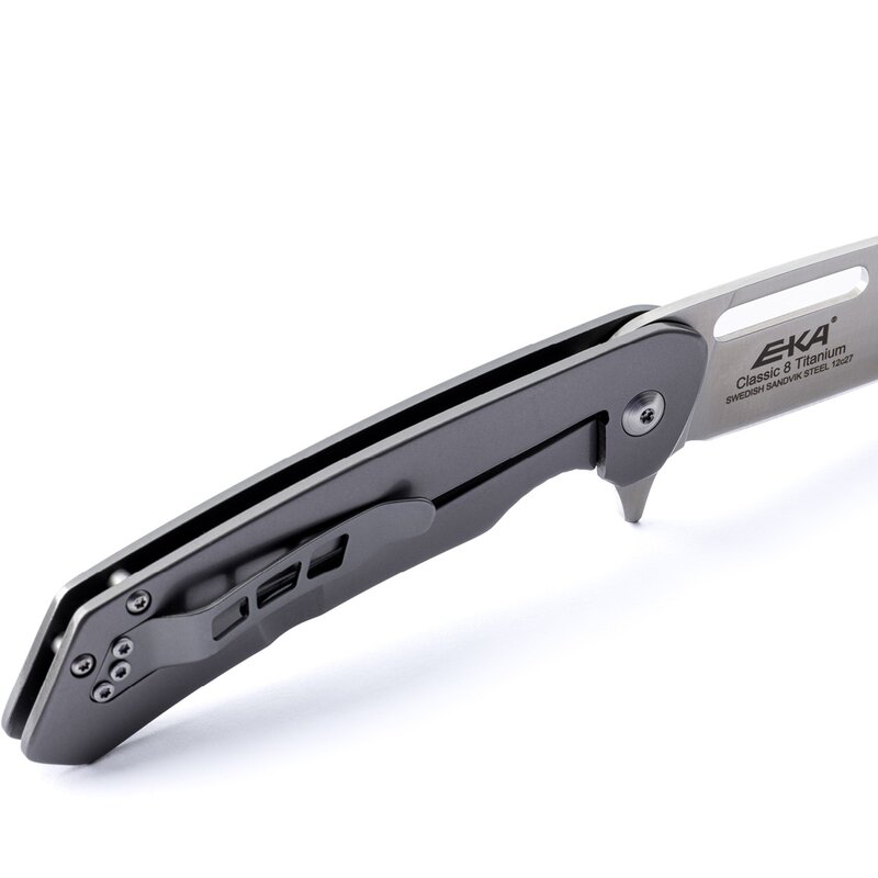 EKA Classic 8 foldekniv 9 cm rustfritt stål/titan
