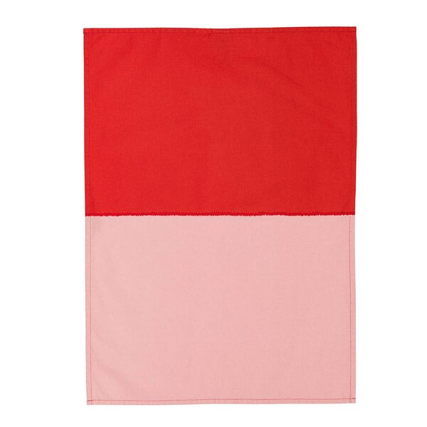 Arabia Vuokko kjøkkenhåndkle 50x70 cm rosa/rød