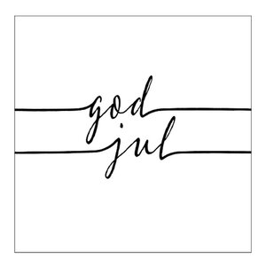 Ambiente Serviett 33x33 cm 20 stk God Jul hvit