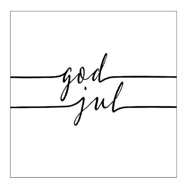 Ambiente Serviett 33x33 cm 20 stk God Jul hvit