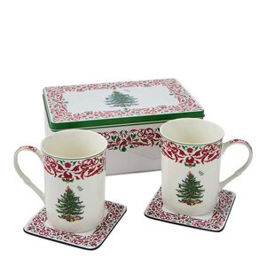 Spode Christmas Tree krus- og krukkesett 5 deler 2026