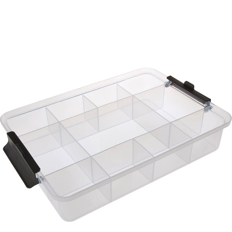 Farberware Snacklebox med 11 rom og plastbrett 30x40,5 cm hvit
