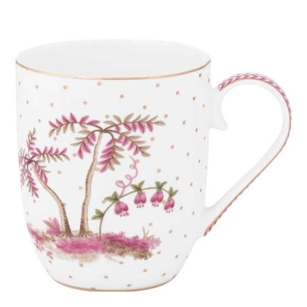 Pip Studio Jolie Dots krus liten 20 cl gull/rosa
