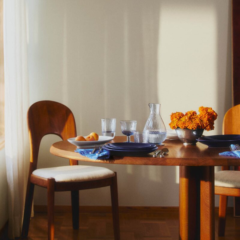 Rörstrand Swedish Grace glass 37 cl 2 stk blå