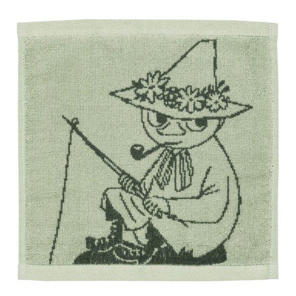 MoominArabia Mummi håndkle 25x25 cm Snusmumrikken grønn