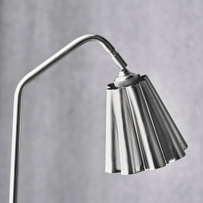 House Doctor Flola lampeskjerm 16 cm børstet sølvfinish