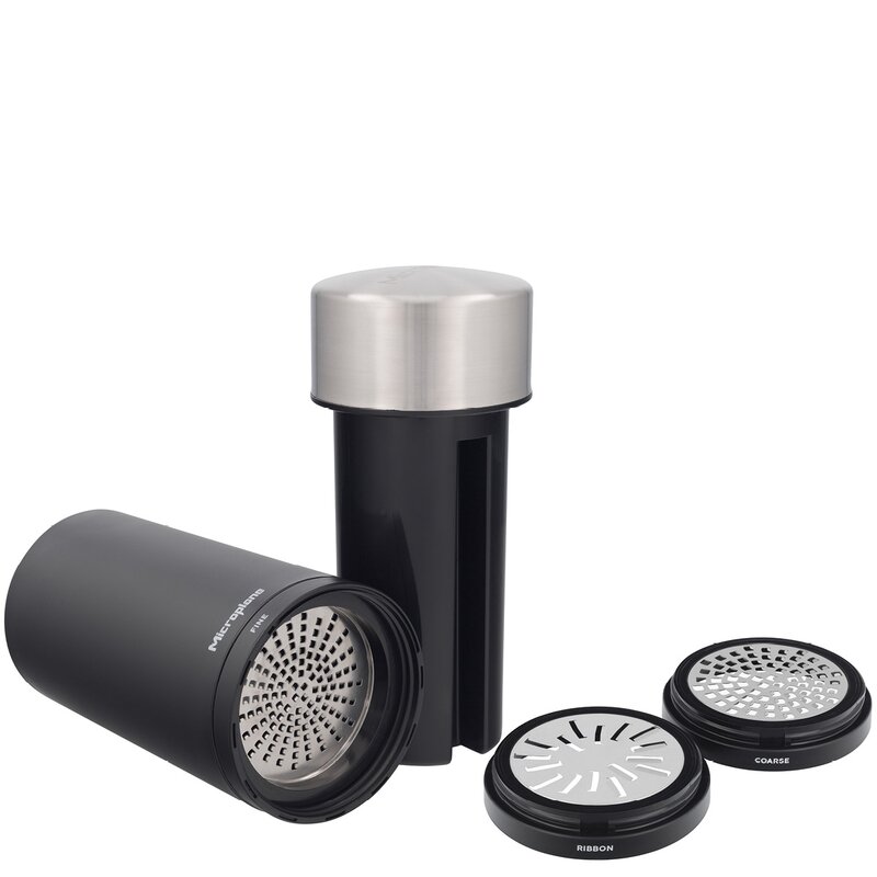 Microplane Universal rivjern med 3 blader svart