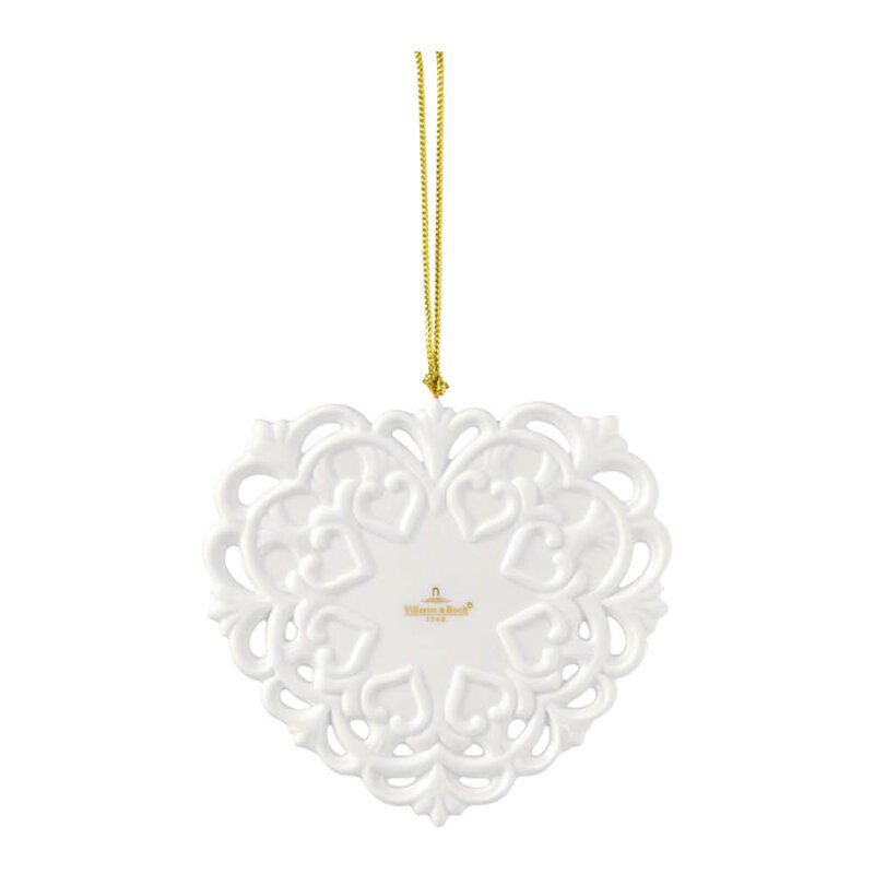 Villeroy & Boch Christmas Classic juletrepynt hjerte 9,5 cm