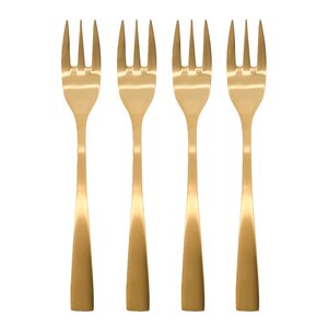 House Doctor Golden kakegaffel 15 cm 4 stk gylden