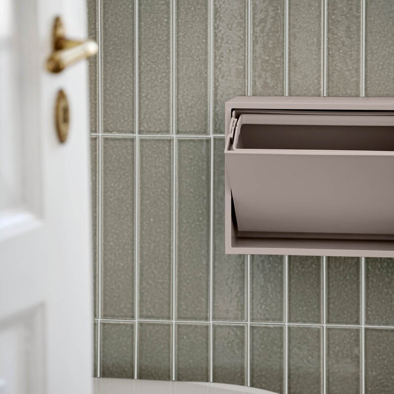 ReCollector Mini sorteringsboks 30x10x15 cm Silver Cloud Grey