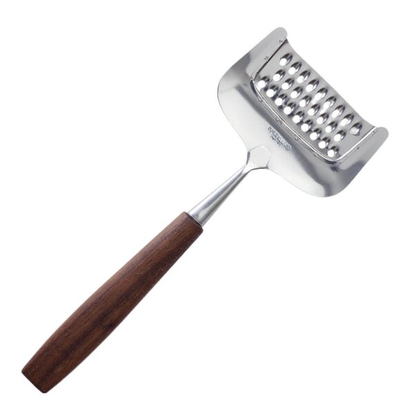 Bjørklund Valnøtt ostehøvel med rivjern 23 cm stål/valnøtt