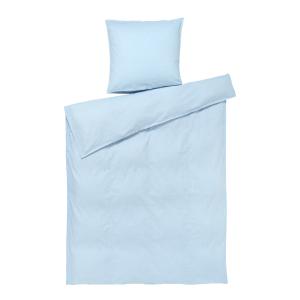 Juna Monochrome sengetøy 140x220 cm lys blå
