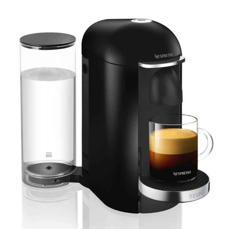Nespresso VertuoPlus Deluxe Round Top kaffemaskin svart 