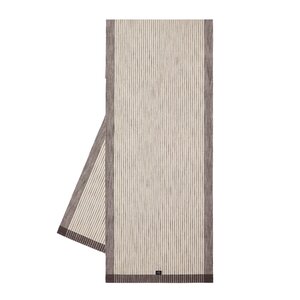 Lexington Stripet løper ribbed 50x250 cm mørkgrå/hvit