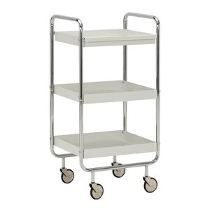 House Doctor Roll serveringsvogn i jern 42x38x85 cm sølvfinish