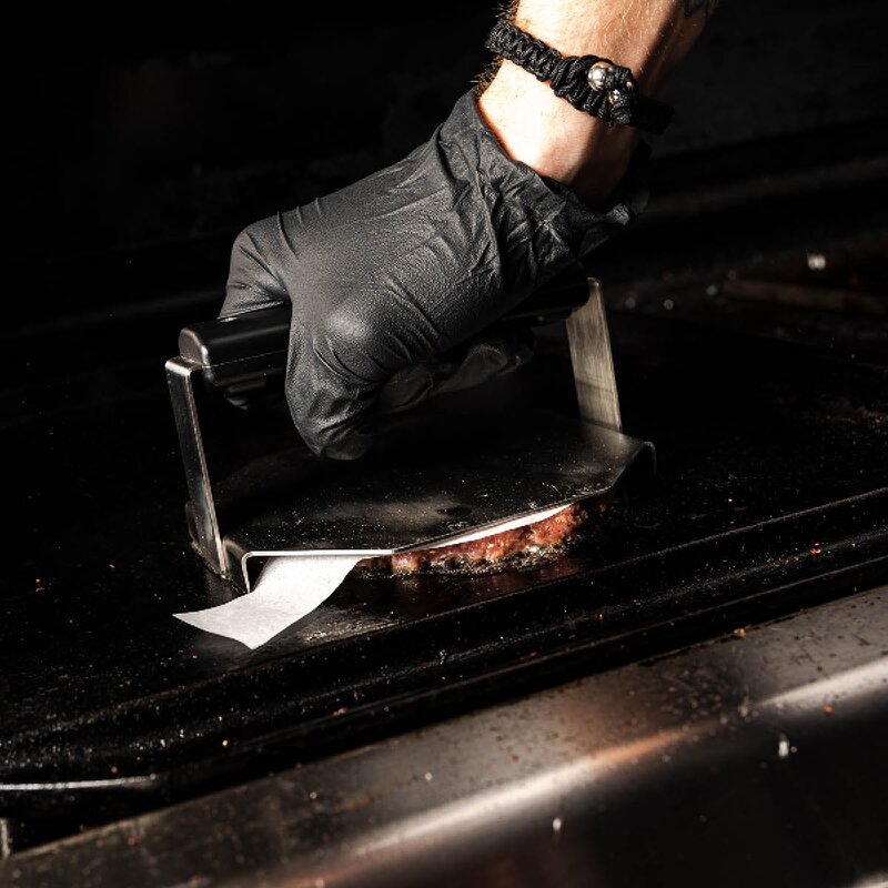 Broil King Hamburgerpresse 6x5 cm rustfritt stål