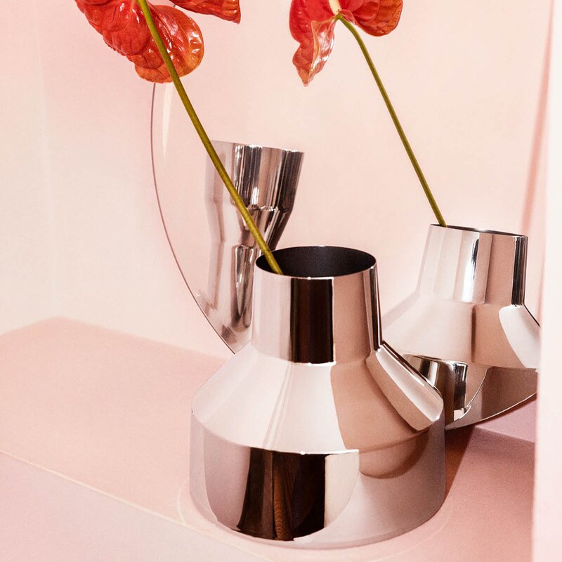 iittala Solare lav vase 22x20 cm stål