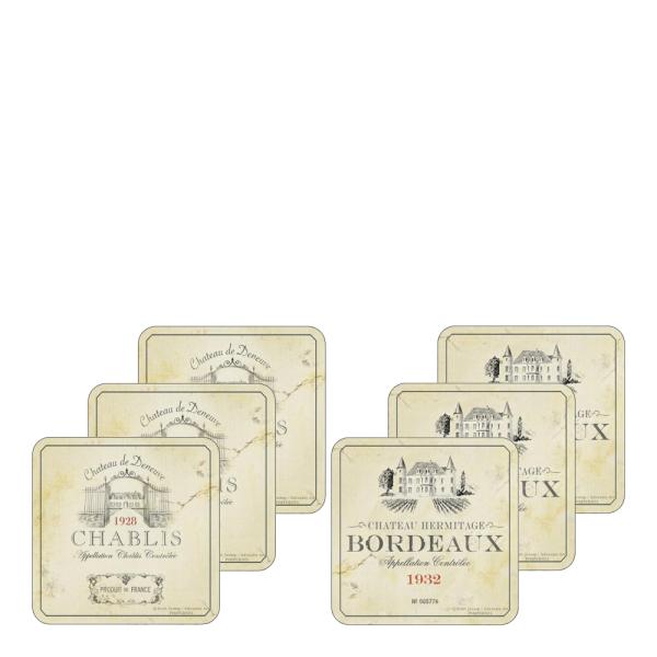 Pimpernel Vin de france glassunderlag 6 stk